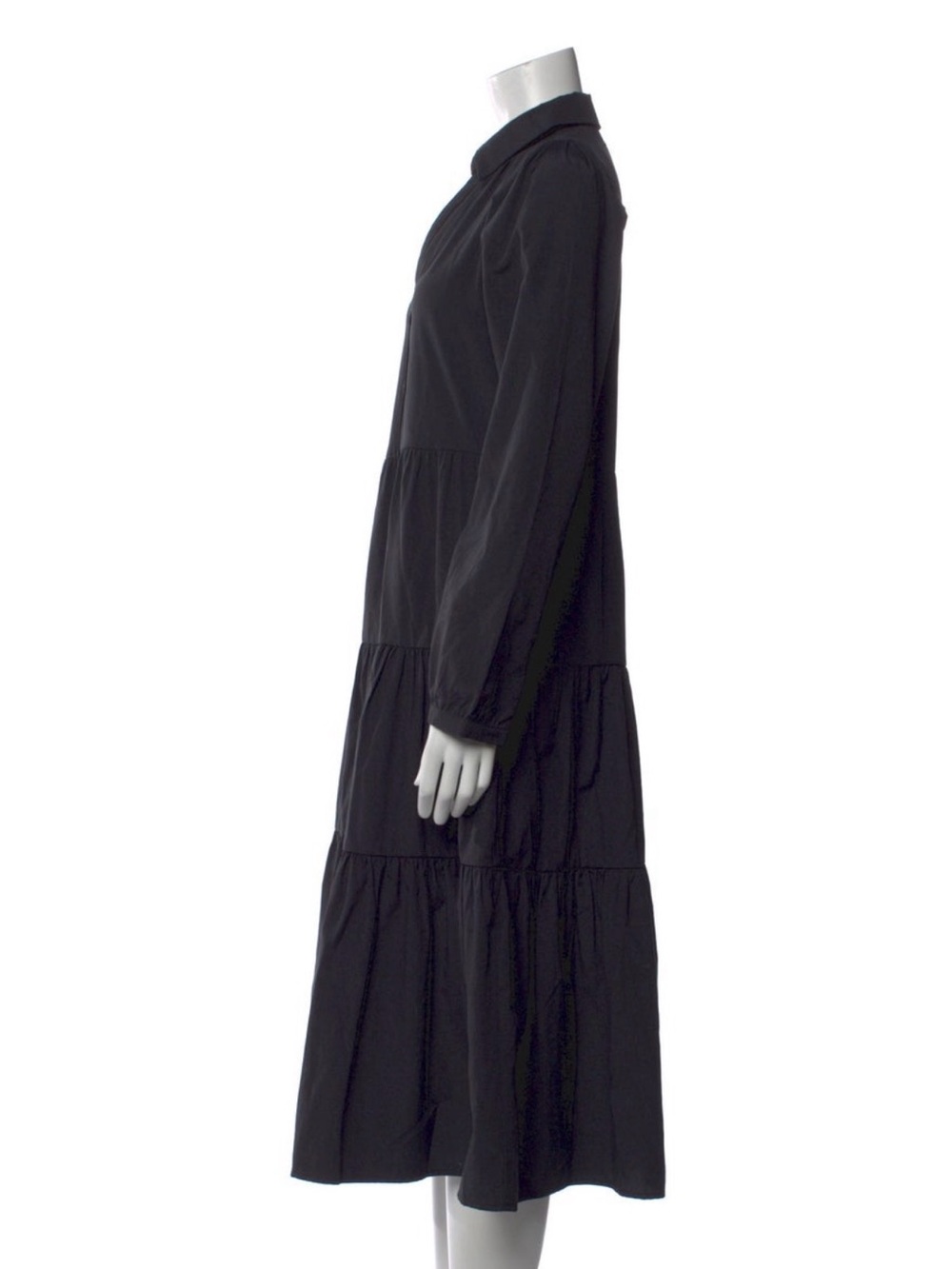 Brochu Walker The Black Long Sleeve Havana Tiered Dress – Size XS - Picture 10 of 12